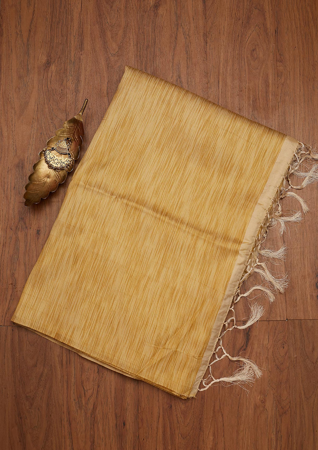 Gold Zariwork Art Silk Designer Saree - koskii