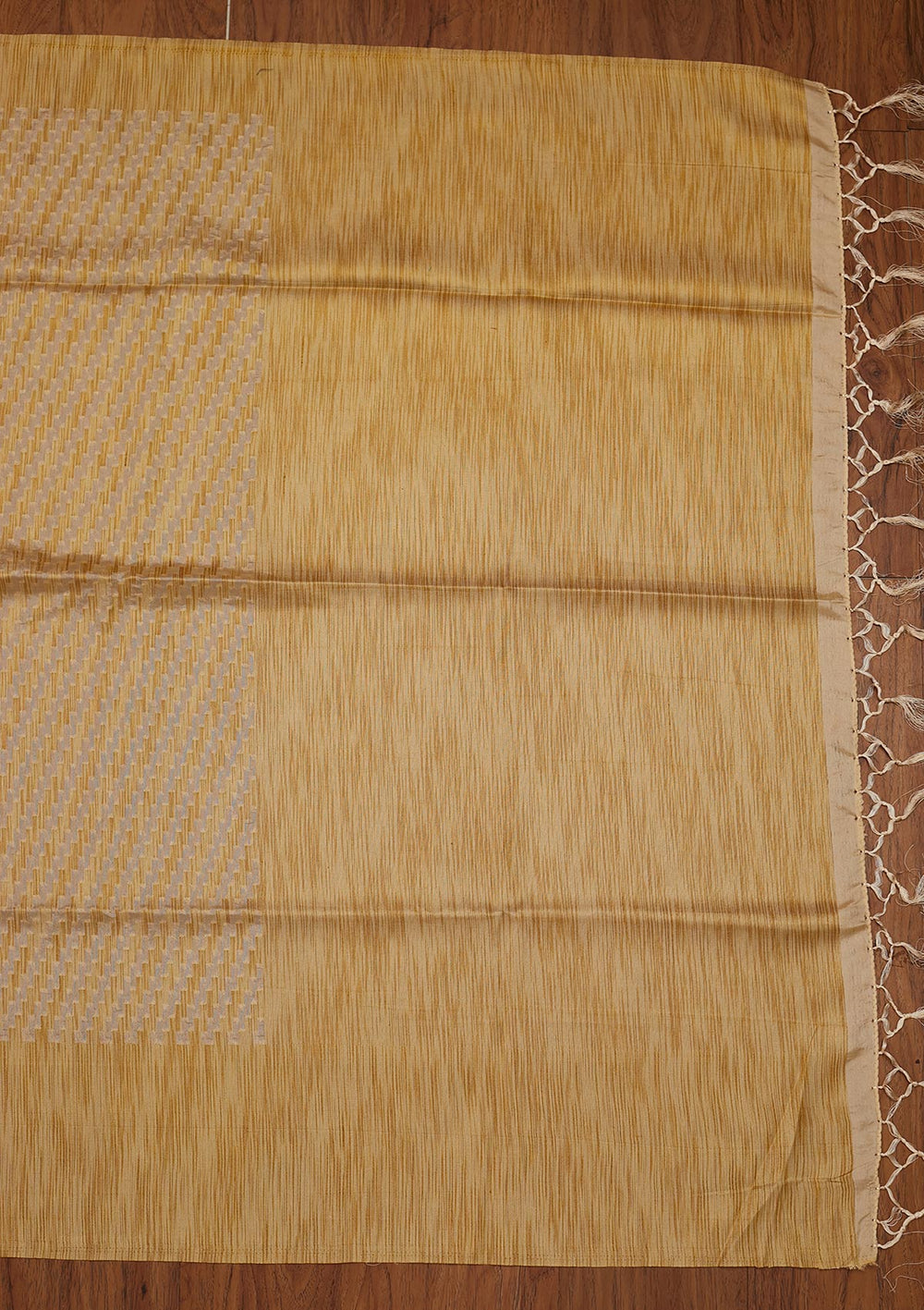 Gold Zariwork Art Silk Designer Saree - koskii