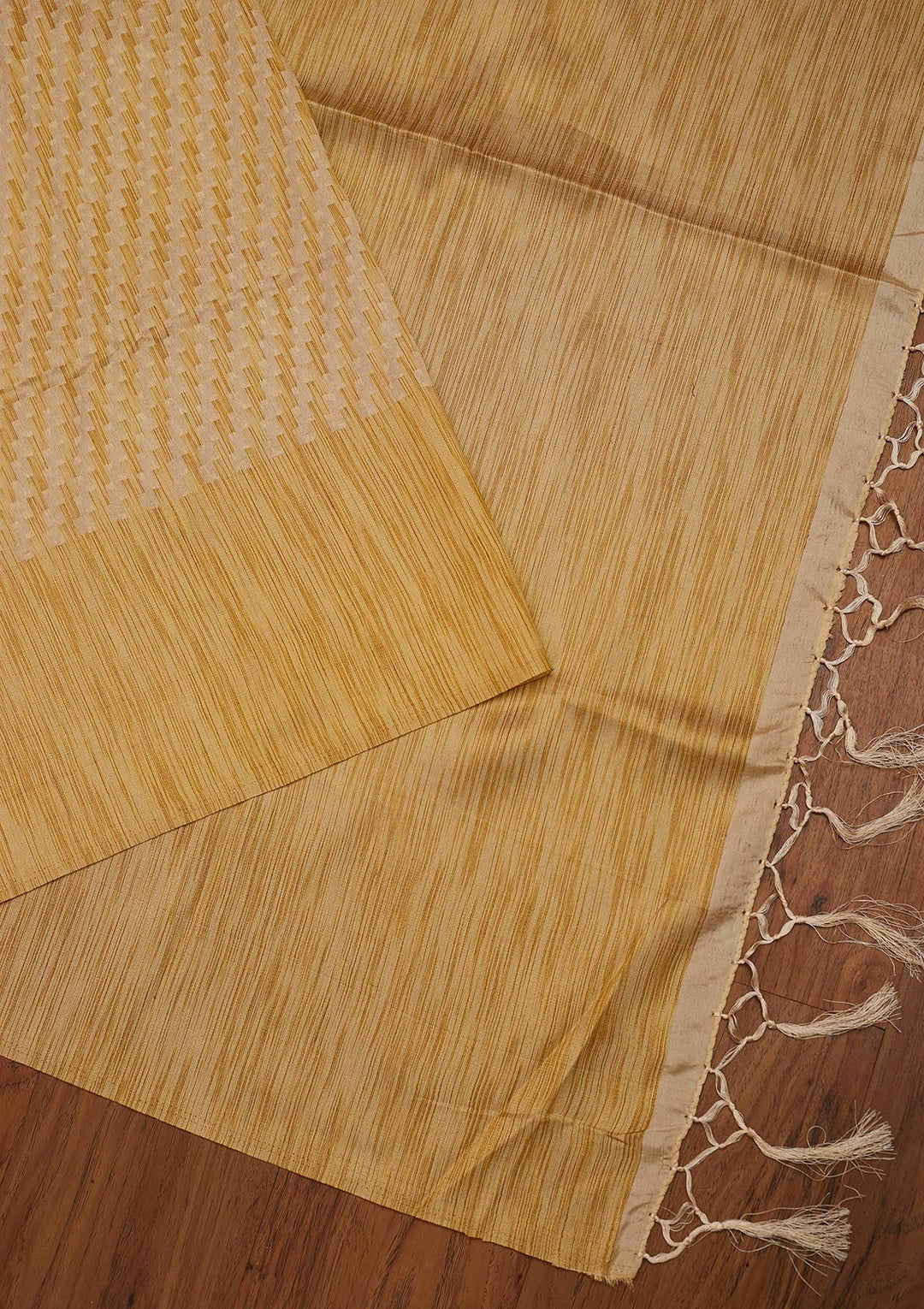 Gold Zariwork Art Silk Designer Saree - koskii