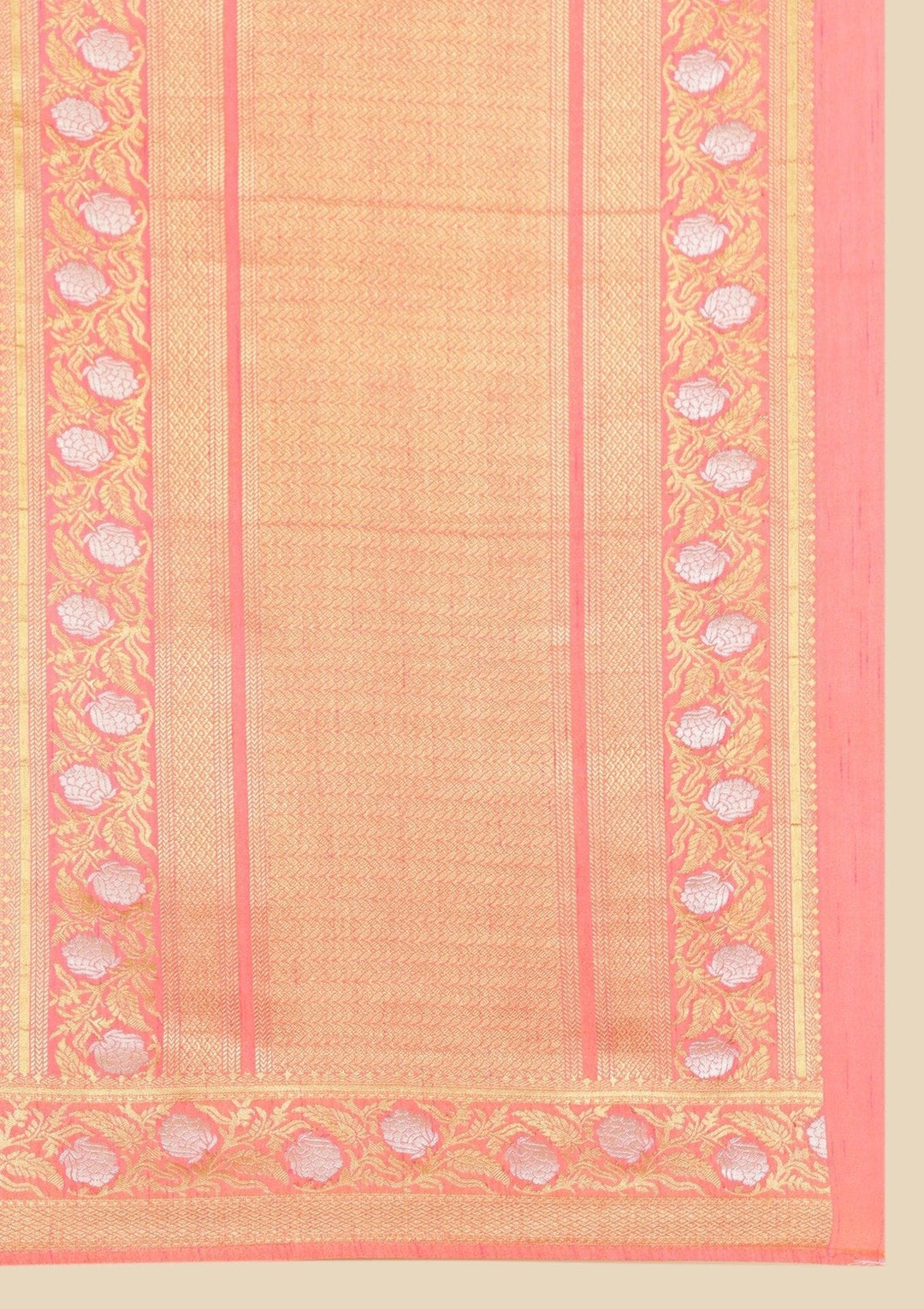 Gold Zariwork Raw Silk Designer Saree - koskii