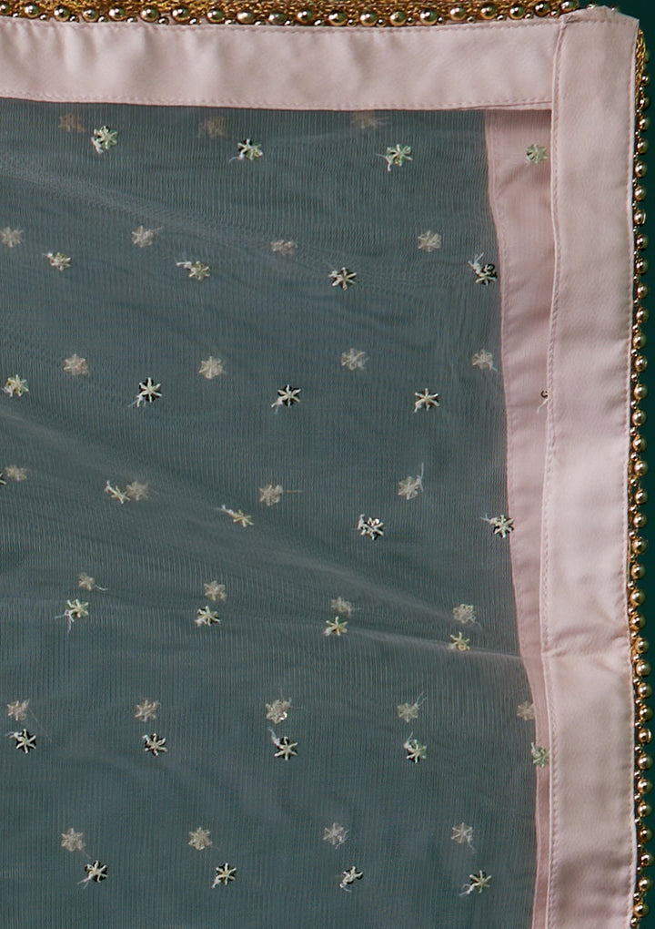 Baby Pink Chikankari Georgette Designer Anarkali Suit - Koskii