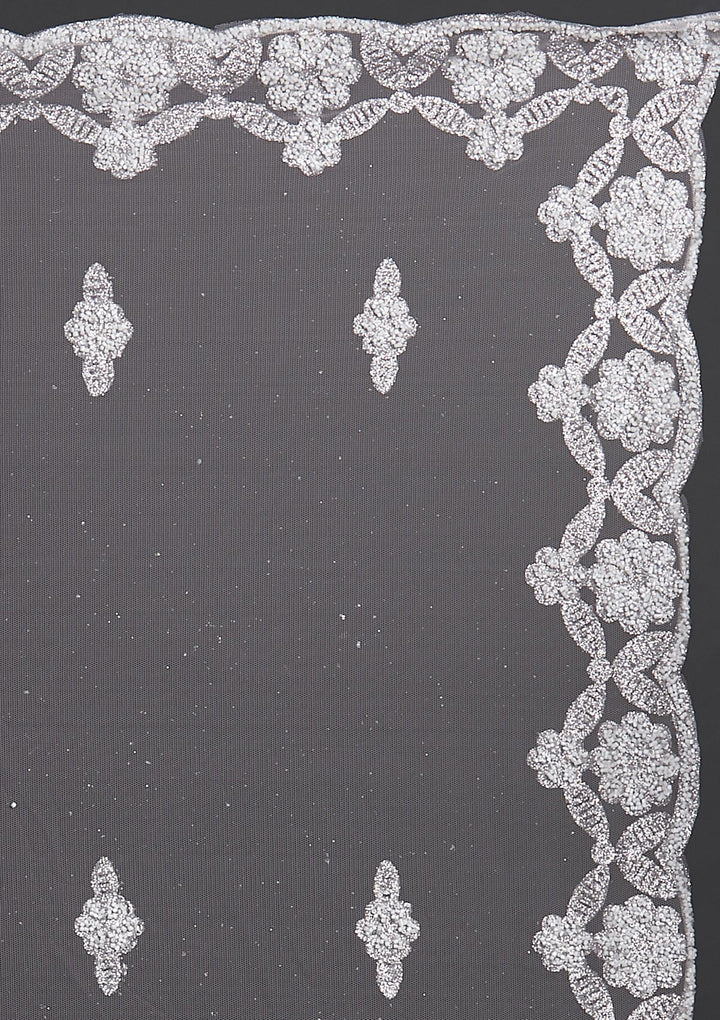 Baby Pink Glitter Net Designer Lehenga - Koskii