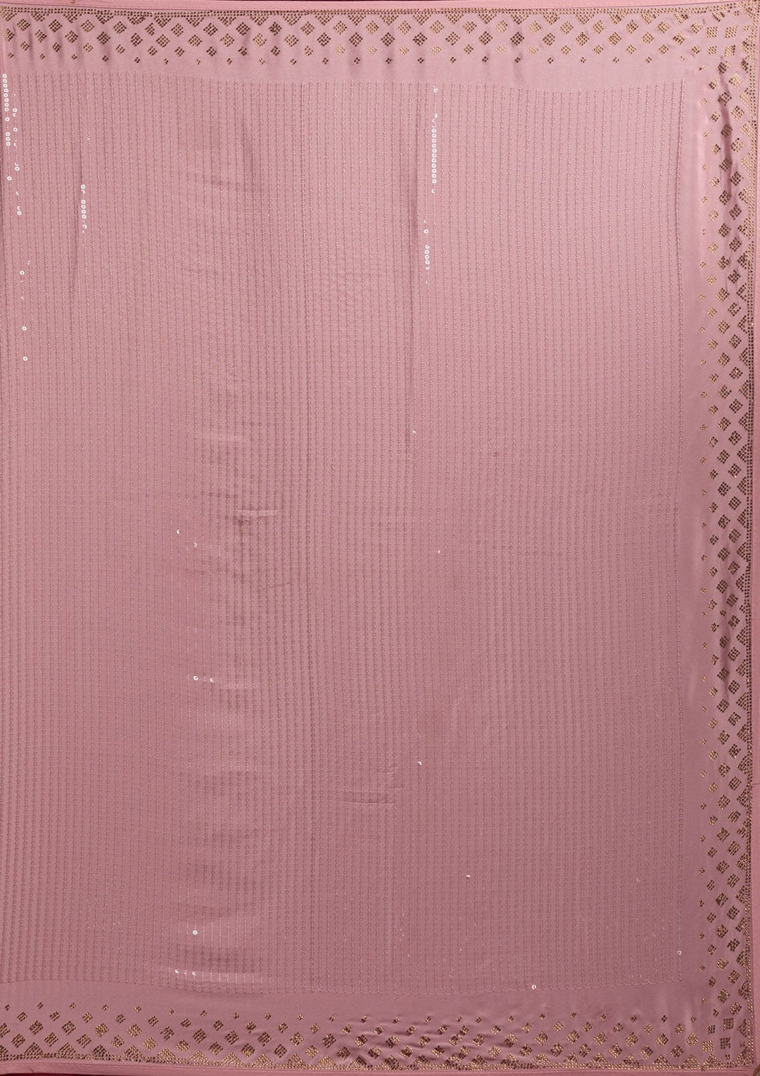 Baby Pink Swarovski Semi Crepe Designer Saree - koskii