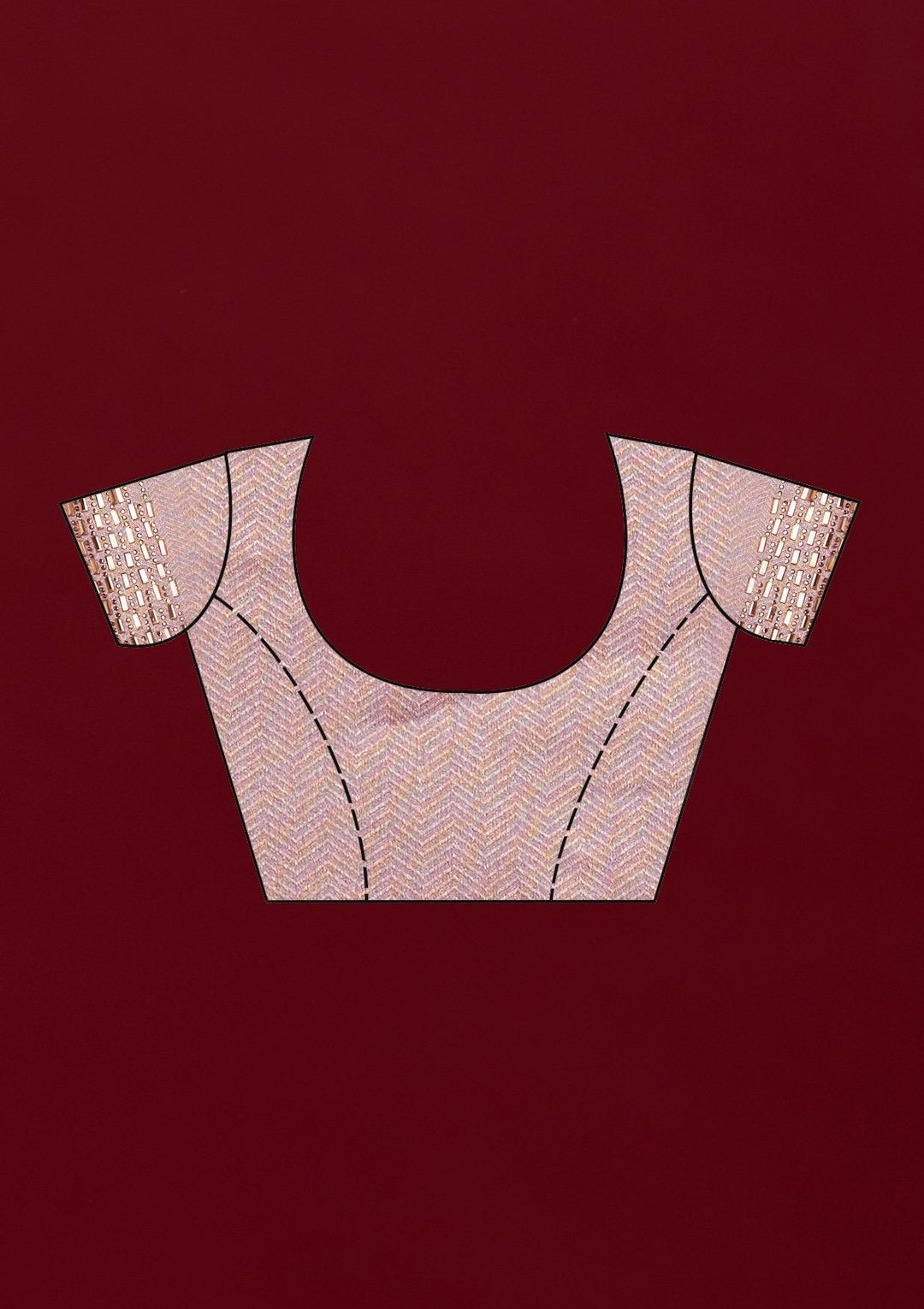 Baby Pink Swarovski Shimmer Designer Saree - koskii
