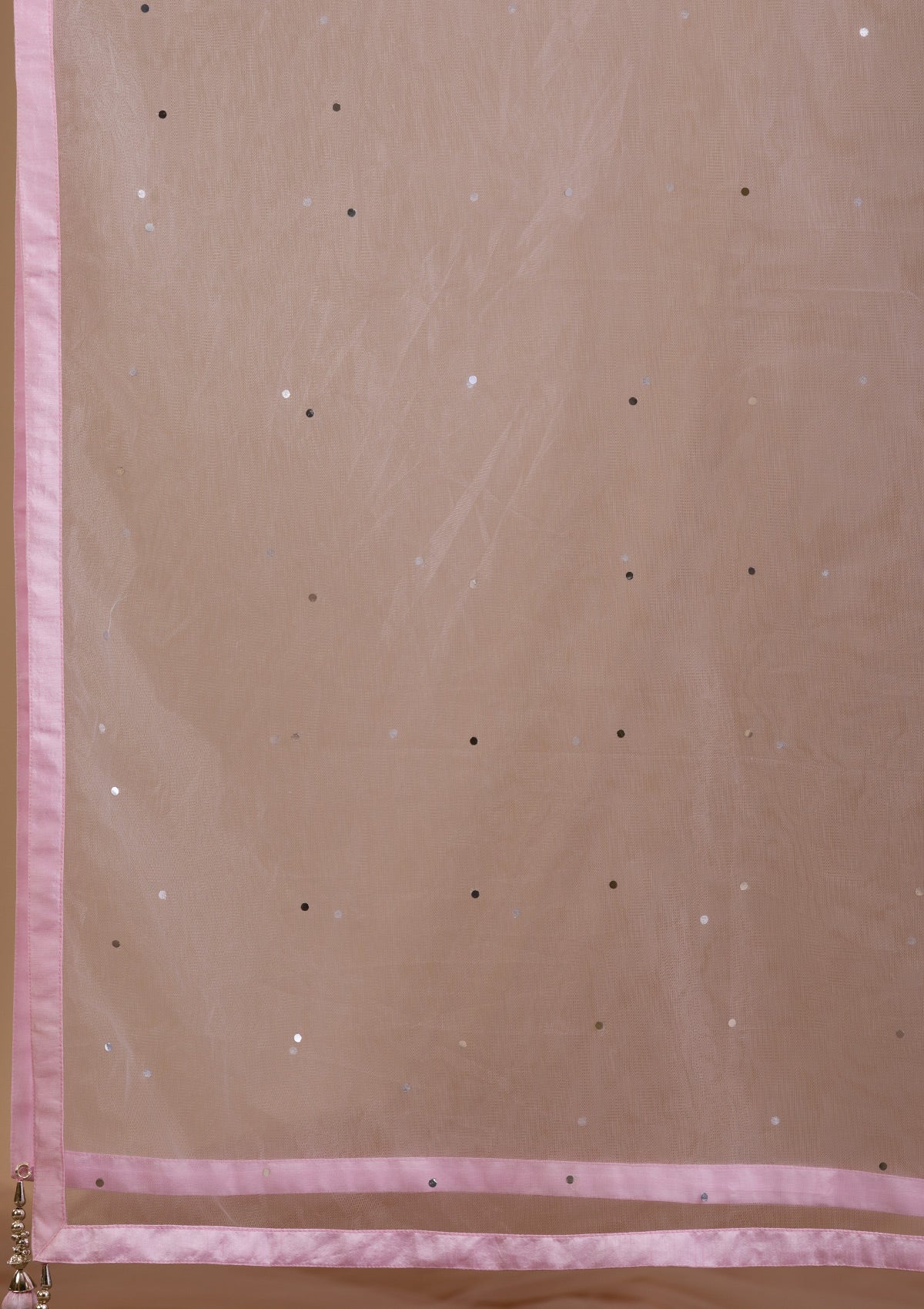 Baby Pink Sequins Georgette Readymade Lehenga-Koskii