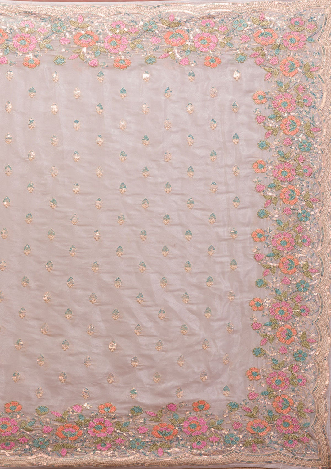 Yellow Bandhani Satin Designer Saree-Koskii