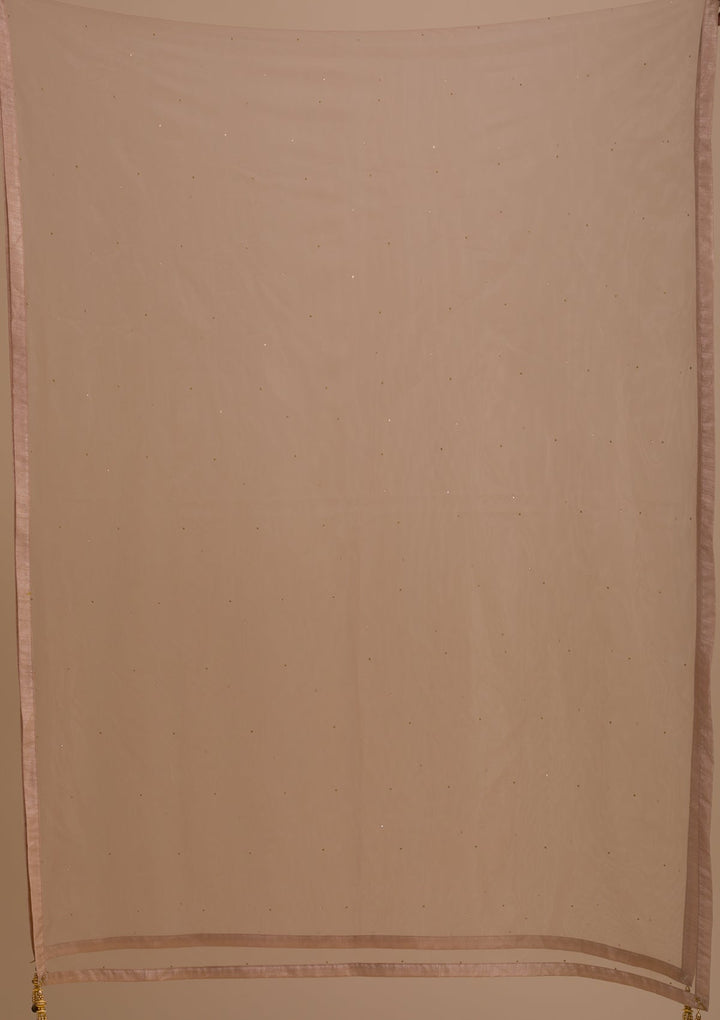 Beige Zariwork Net Readymade Salwar Kameez-Koskii