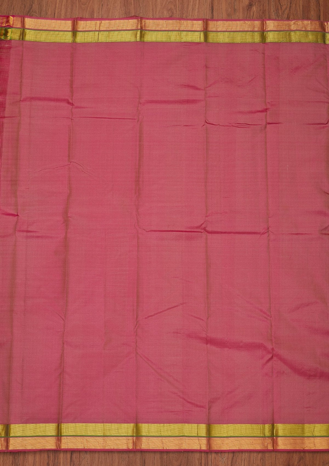 Beige Zariwork Pure Silk Designer Unstitched Saree - Koskii