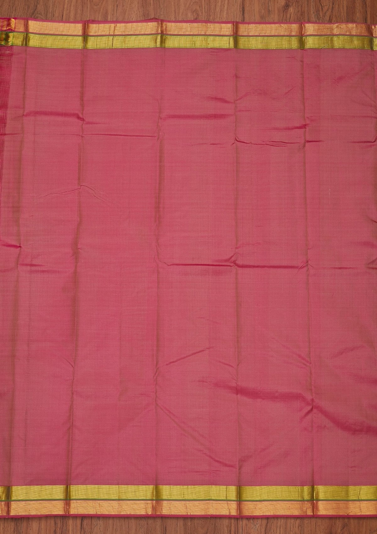 Beige Zariwork Pure Silk Designer Unstitched Saree - Koskii