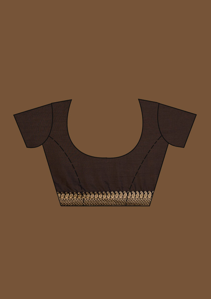 Black Sequins Georgette Saree-Koskii