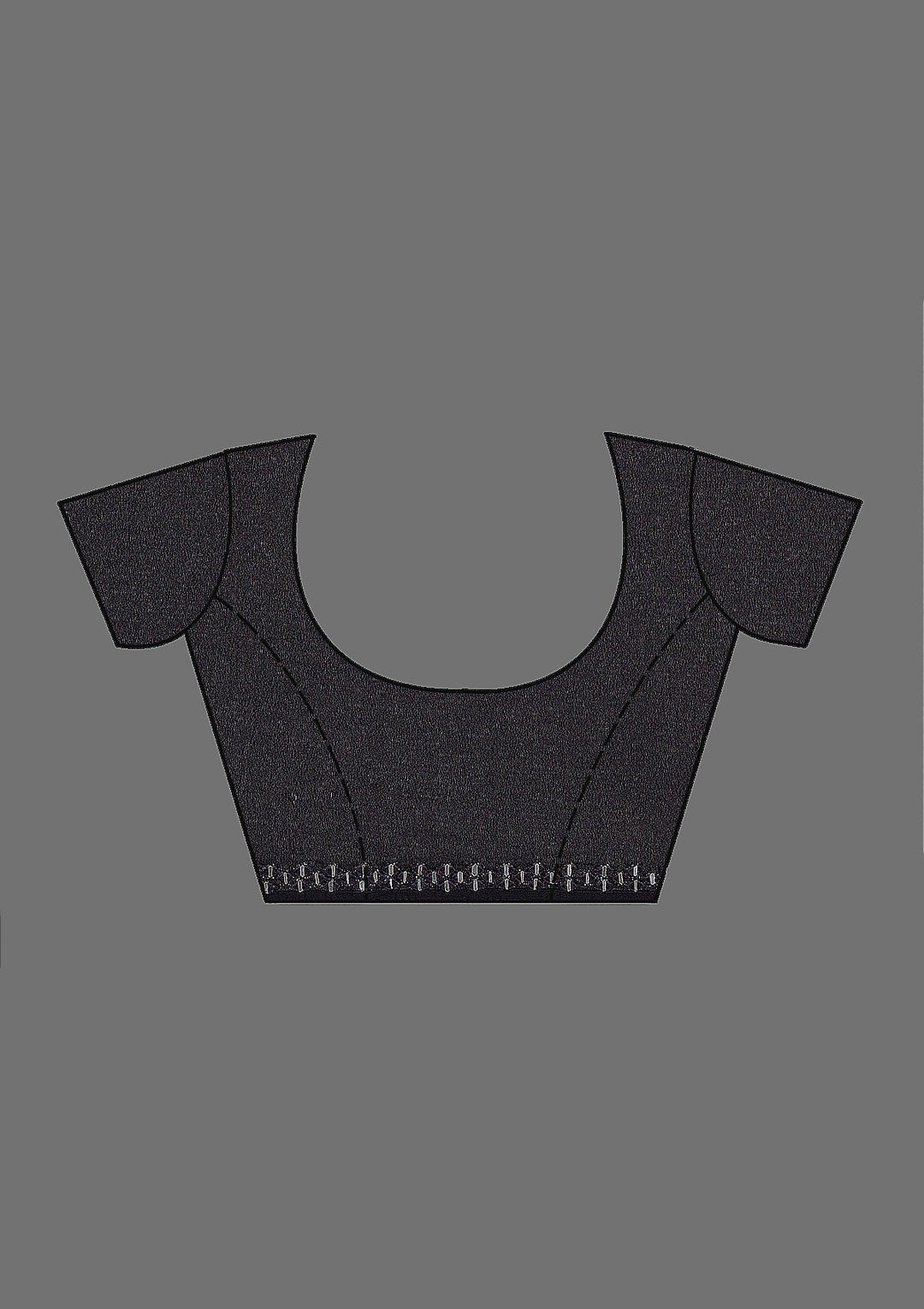 Black Sequins Georgette Saree-Koskii