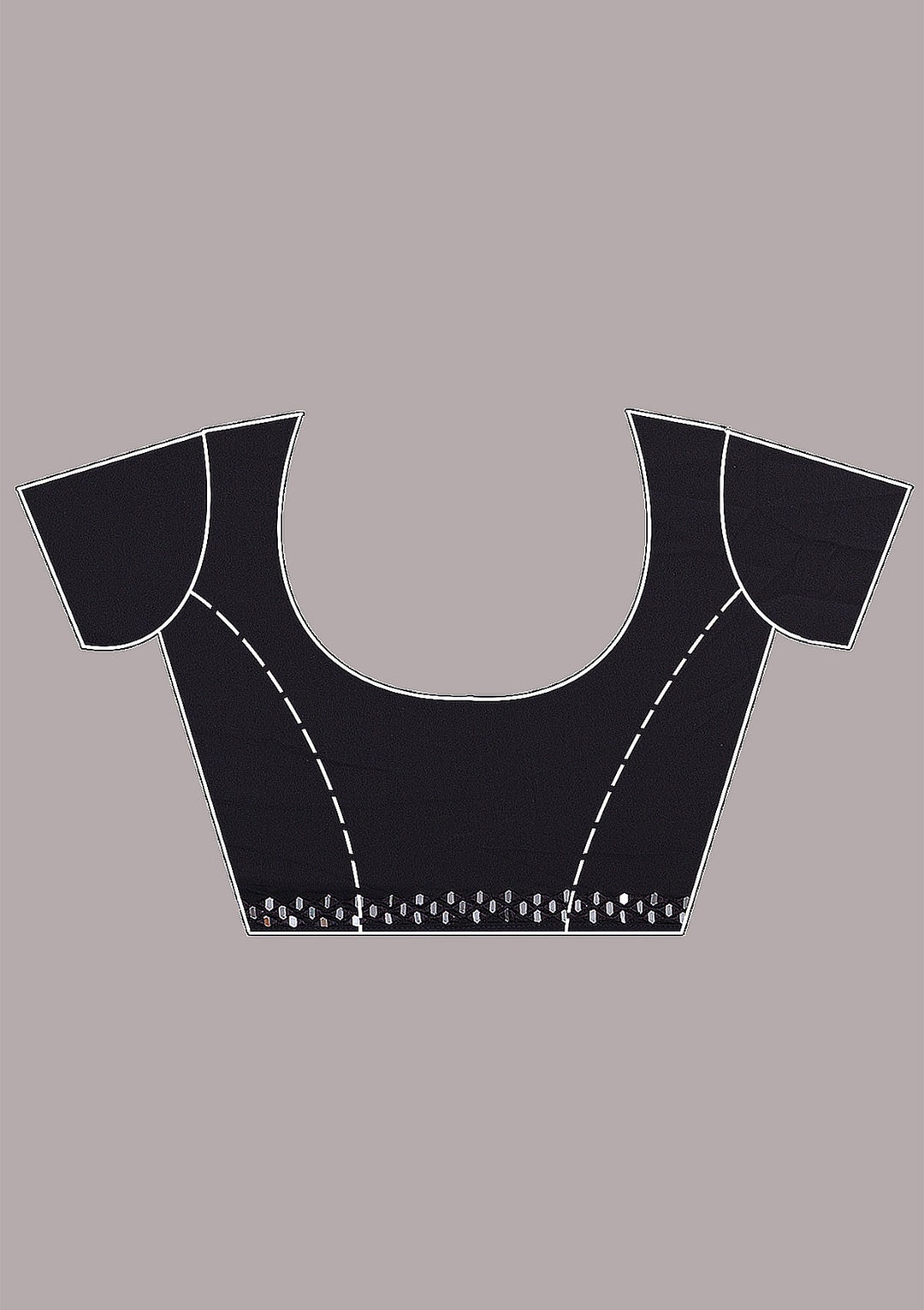 Black Sequins Georgette Saree-Koskii