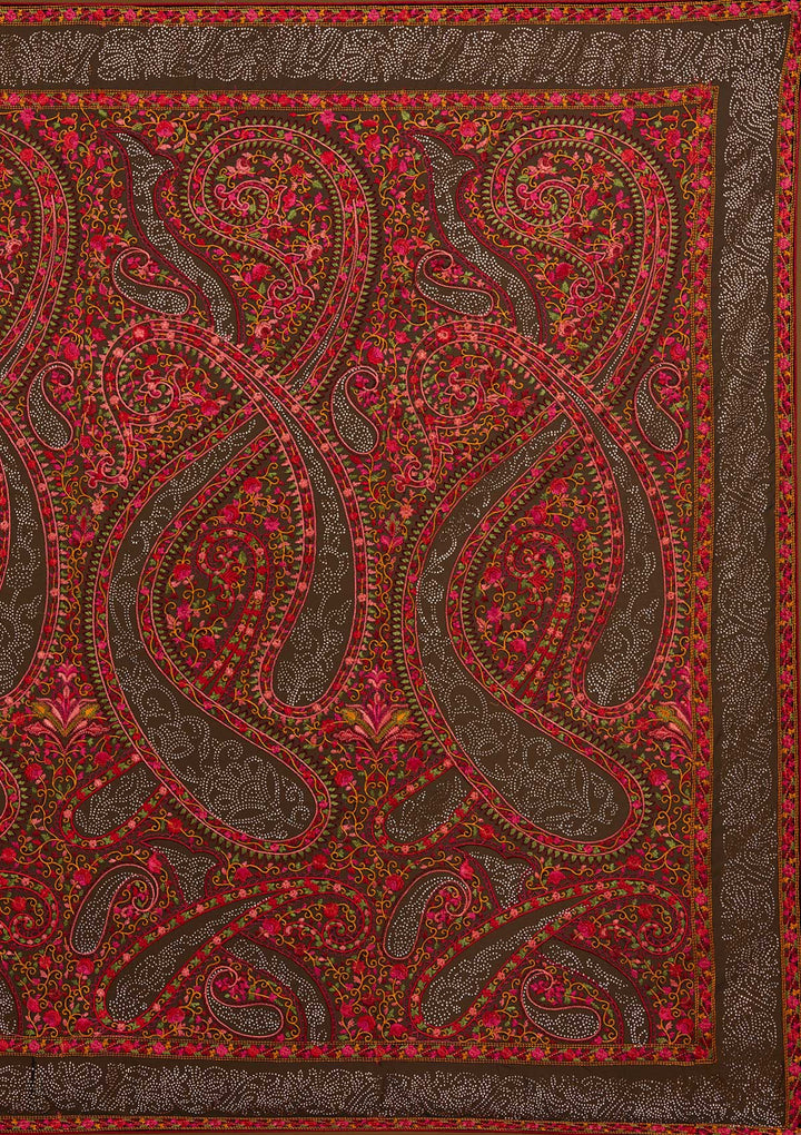 Black Swarovski Georgette Designer Saree - Koskii