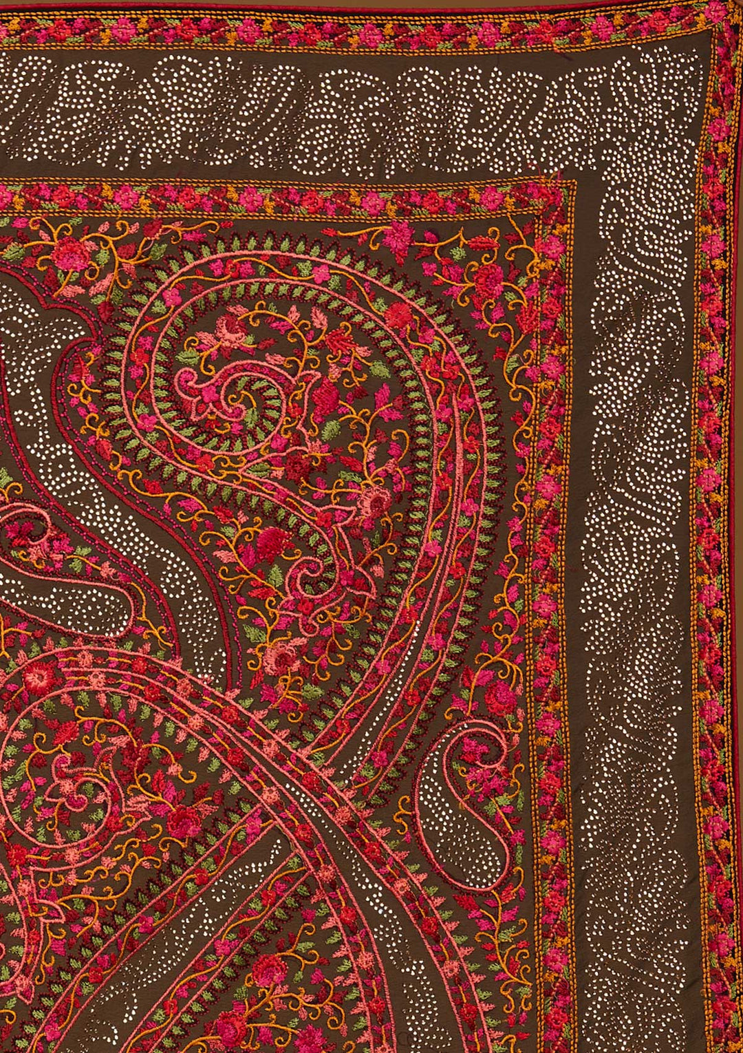 Black Swarovski Georgette Designer Saree - Koskii