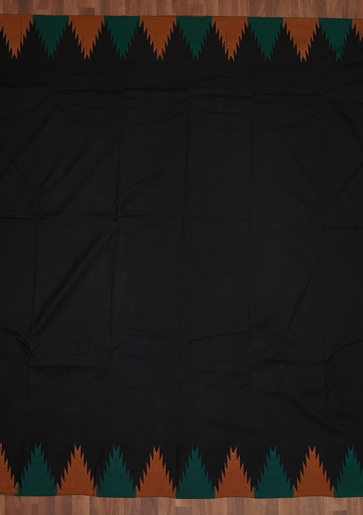 Black Zariwork Art Silk Saree - Koskii