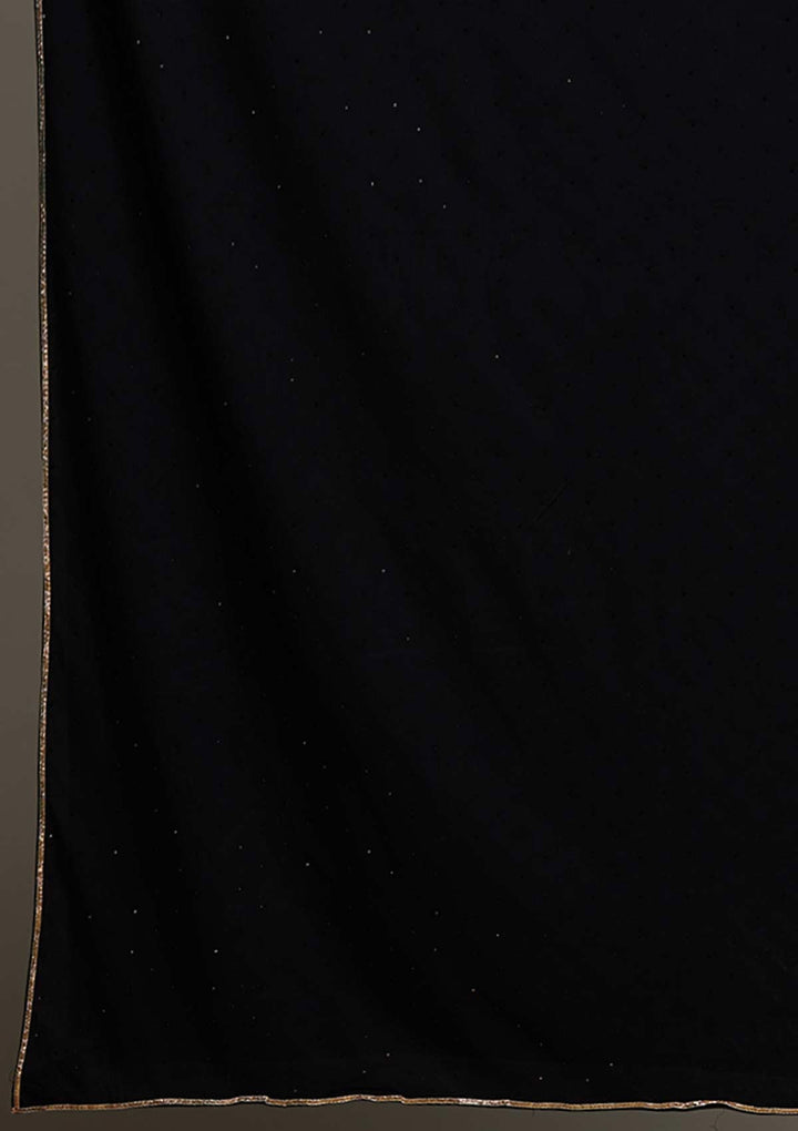 Black Zariwork Georgette Salwar Suit-Koskii