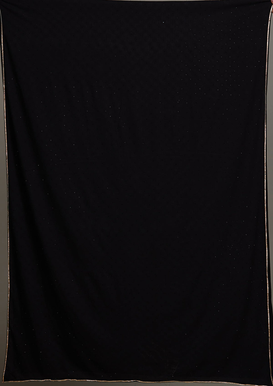 Black Zariwork Georgette Salwar Suit-Koskii