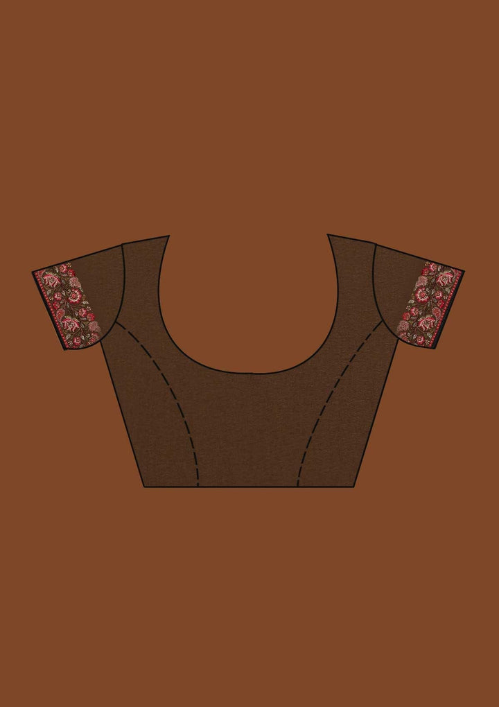 Black Zariwork Georgette Saree-Koskii
