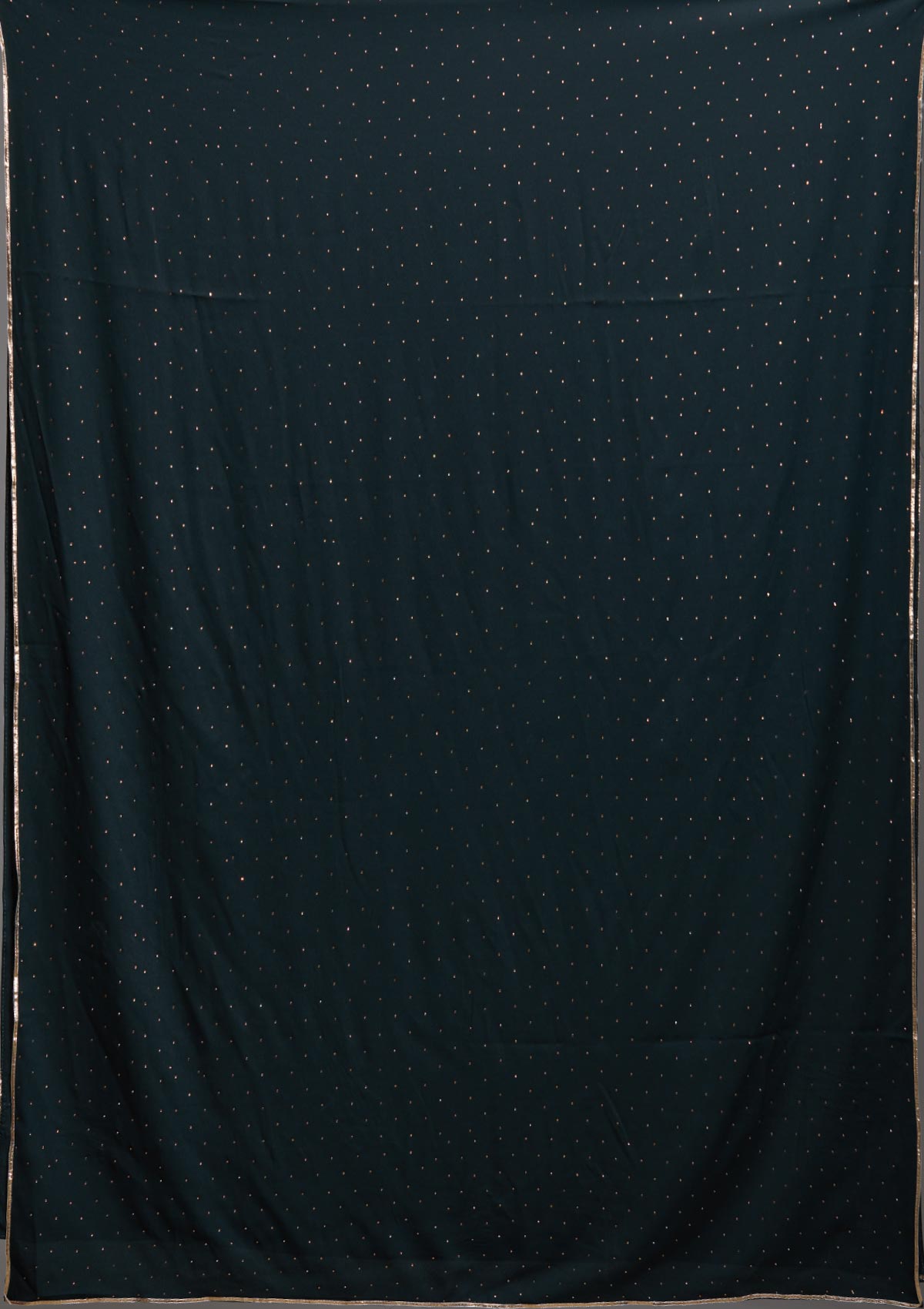 Bottle Green Sequins Semi Crepe Designer Salwar Suit-Koskii
