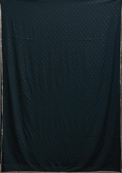 Bottle Green Sequins Semi Crepe Designer Salwar Suit-Koskii