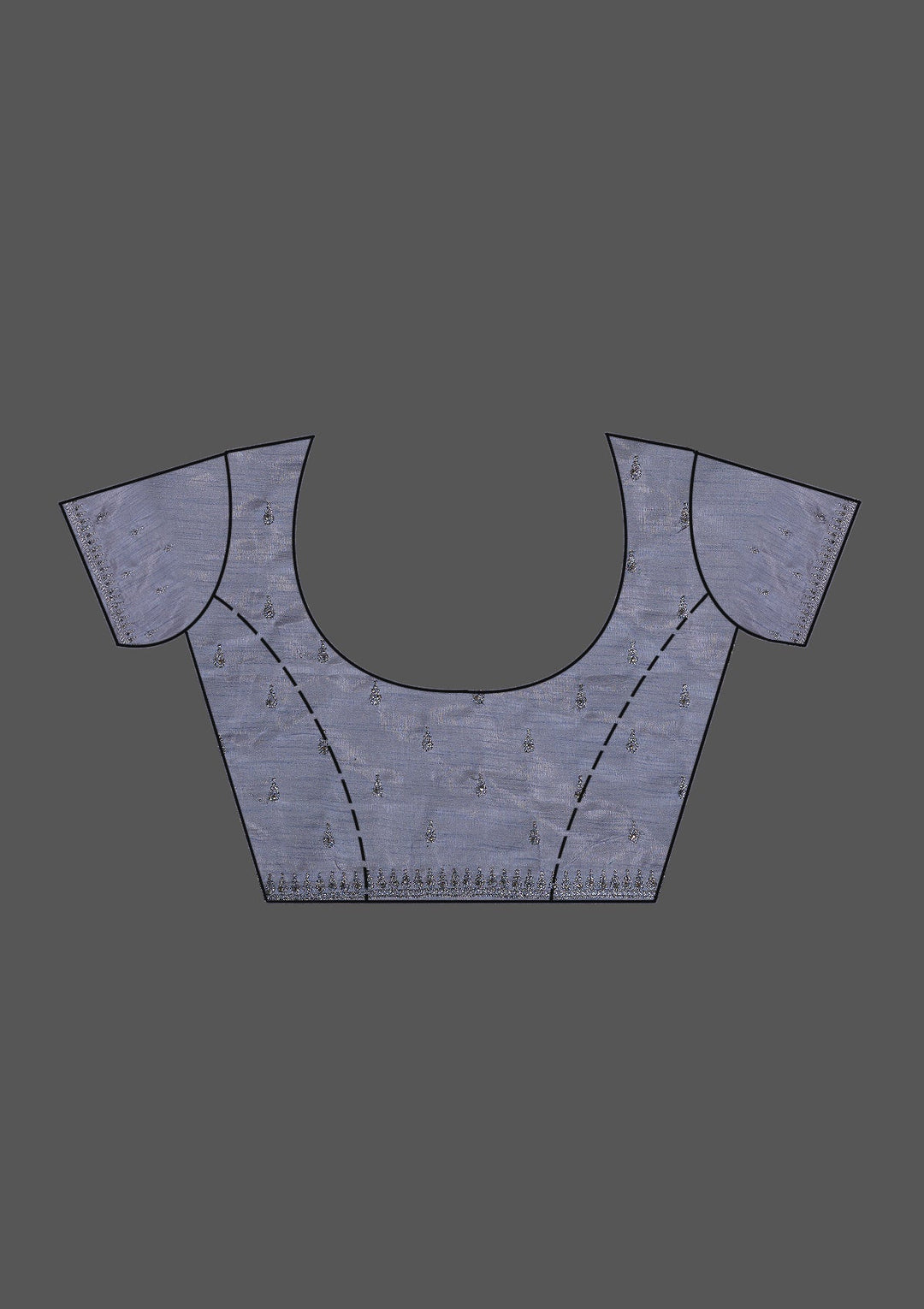 Bottle Green Stonework Georgette Saree-Koskii