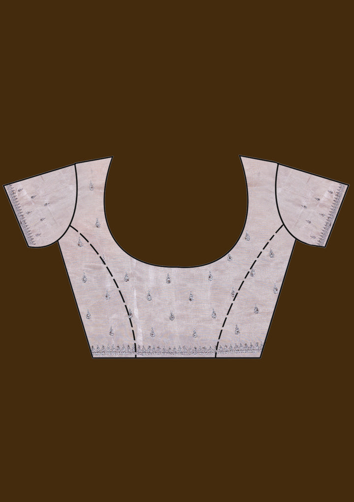 Bottle Green Stonework Georgette Saree-Koskii