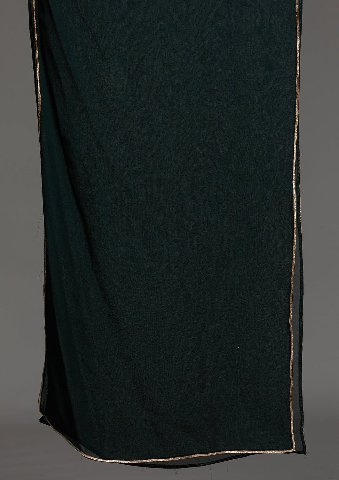 Bottle Green Threadwork Georgette Designer Salwar Suit - Koskii
