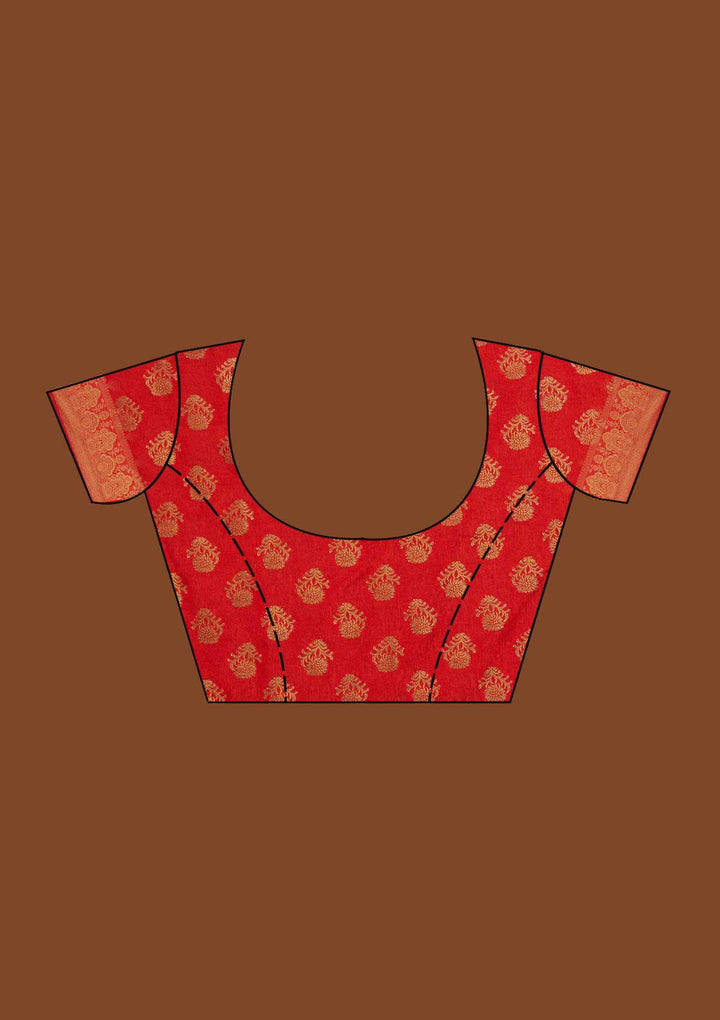 Bottle Green Zariwork Art Silk Saree-Koskii