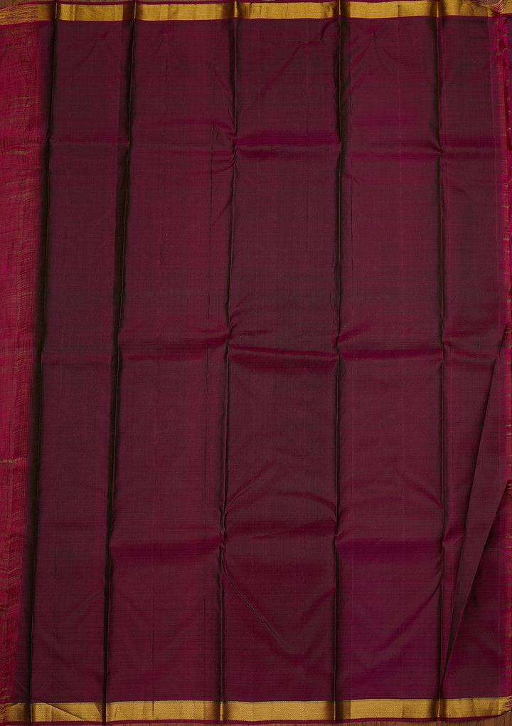 Bottle Green Zariwork Pure Silk Designer Saree - koskii