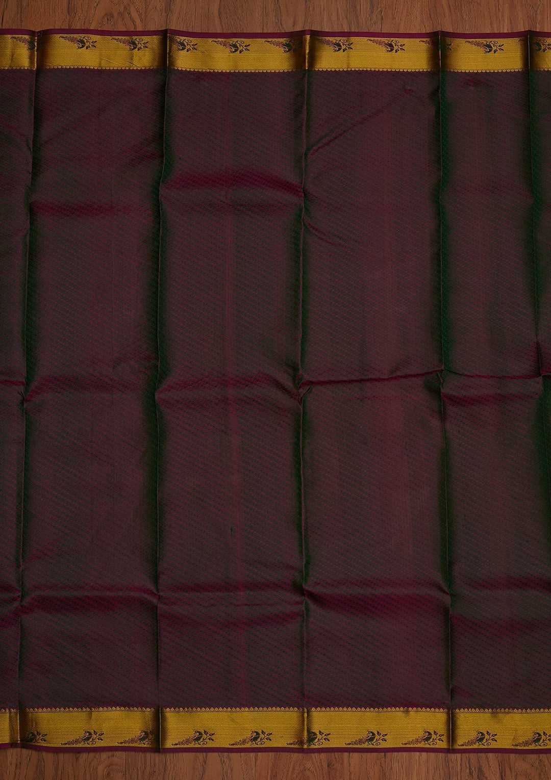 Bottle Green Zariwork Pure Silk Designer Saree - koskii
