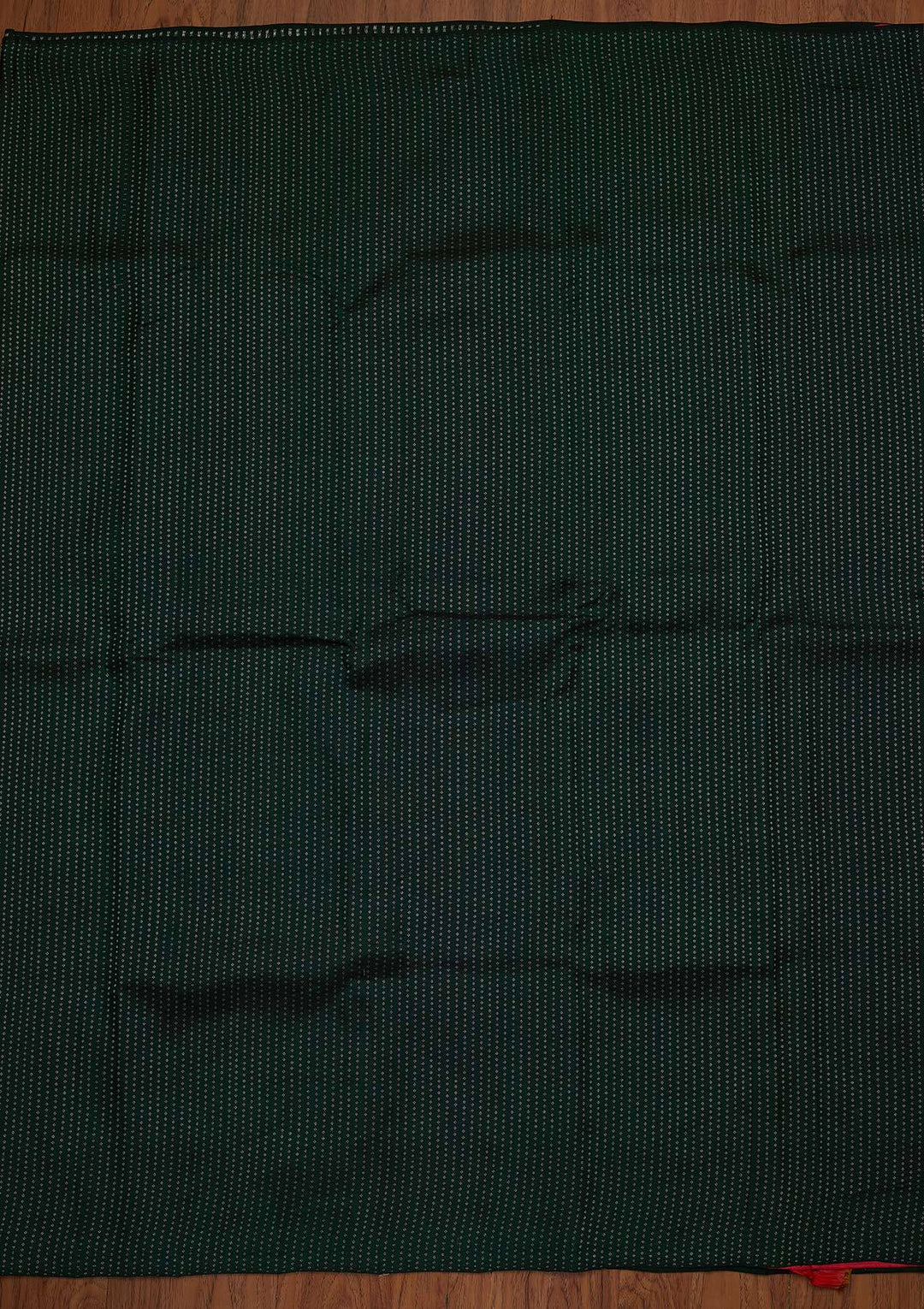 Bottle Green Zariwork Pure Silk Designer Saree - koskii