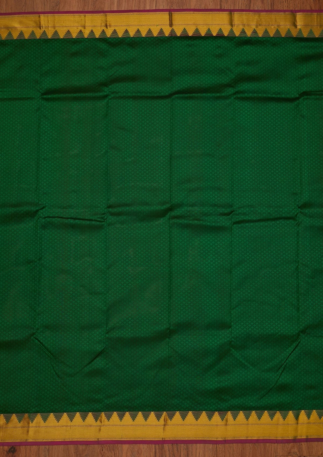Bottle Green Zariwork Pure Silk Designer Saree - koskii
