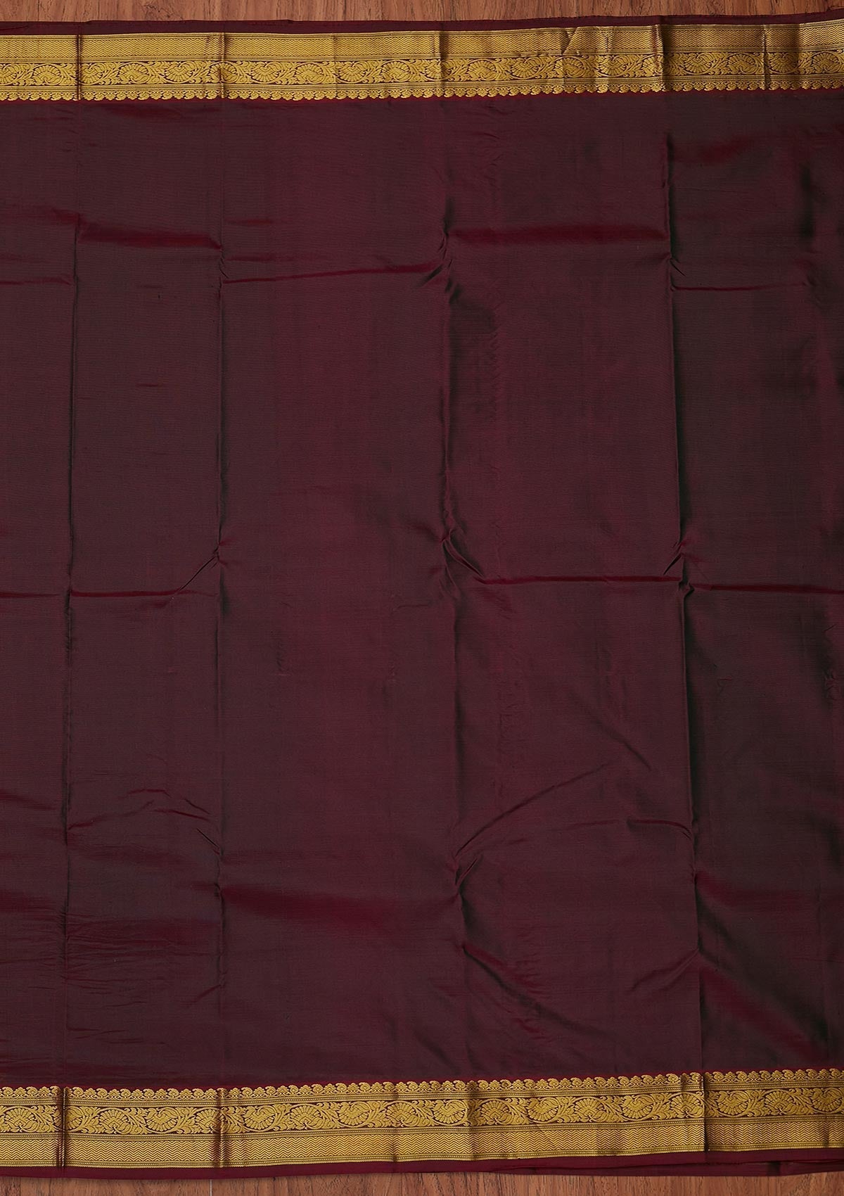 Bottle Green Zariwork Pure Silk Designer Unstitched Saree - Koskii