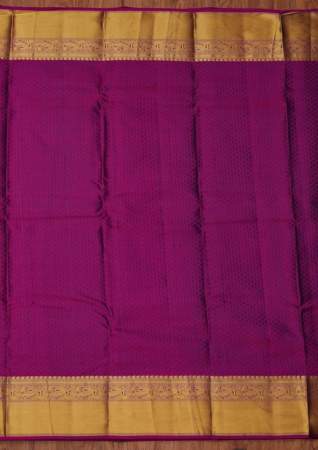 Bottle Green Zariwork Pure Silk Designer Unstitched Saree - Koskii