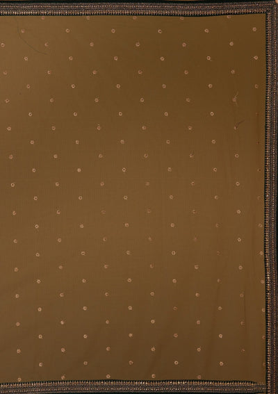 Bottle Green Zariwork Raw Silk Designer Lehenga - Koskii