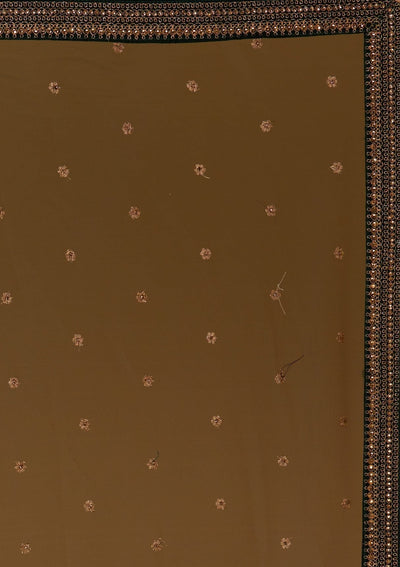 Bottle Green Zariwork Raw Silk Designer Lehenga - Koskii