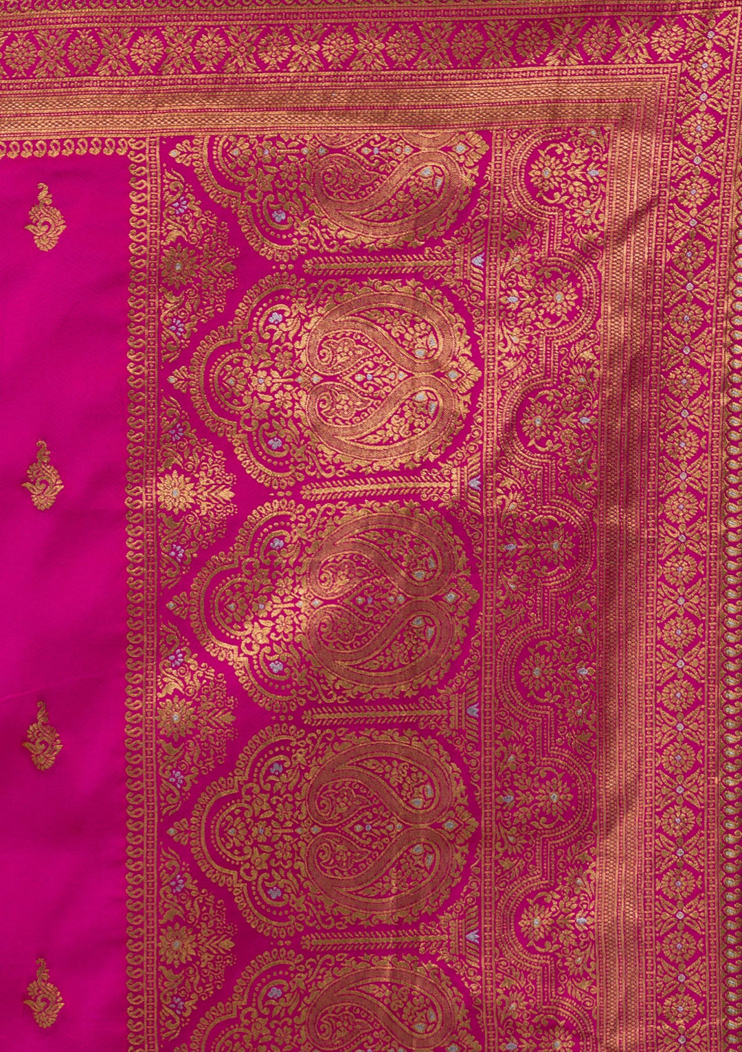 Bottle Green Zariwork Raw Silk Lehenga-Koskii
