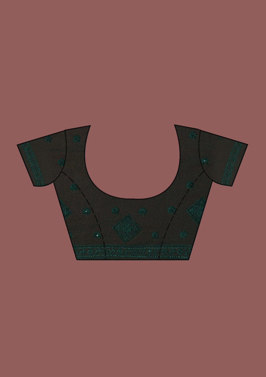 Mauve Gotapatti Georgette Designer Saree-Koskii