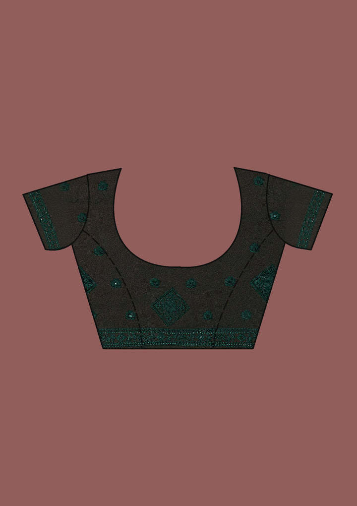 Mauve Gotapatti Georgette Designer Saree-Koskii