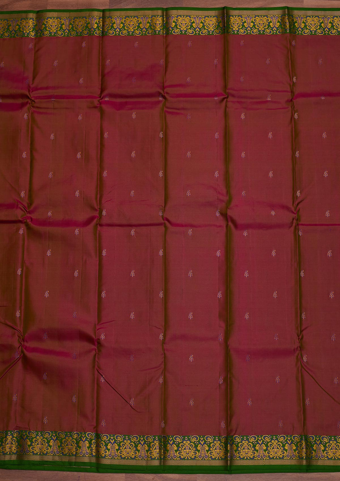 Brown Zariwork Pure Silk Designer Saree - Koskii