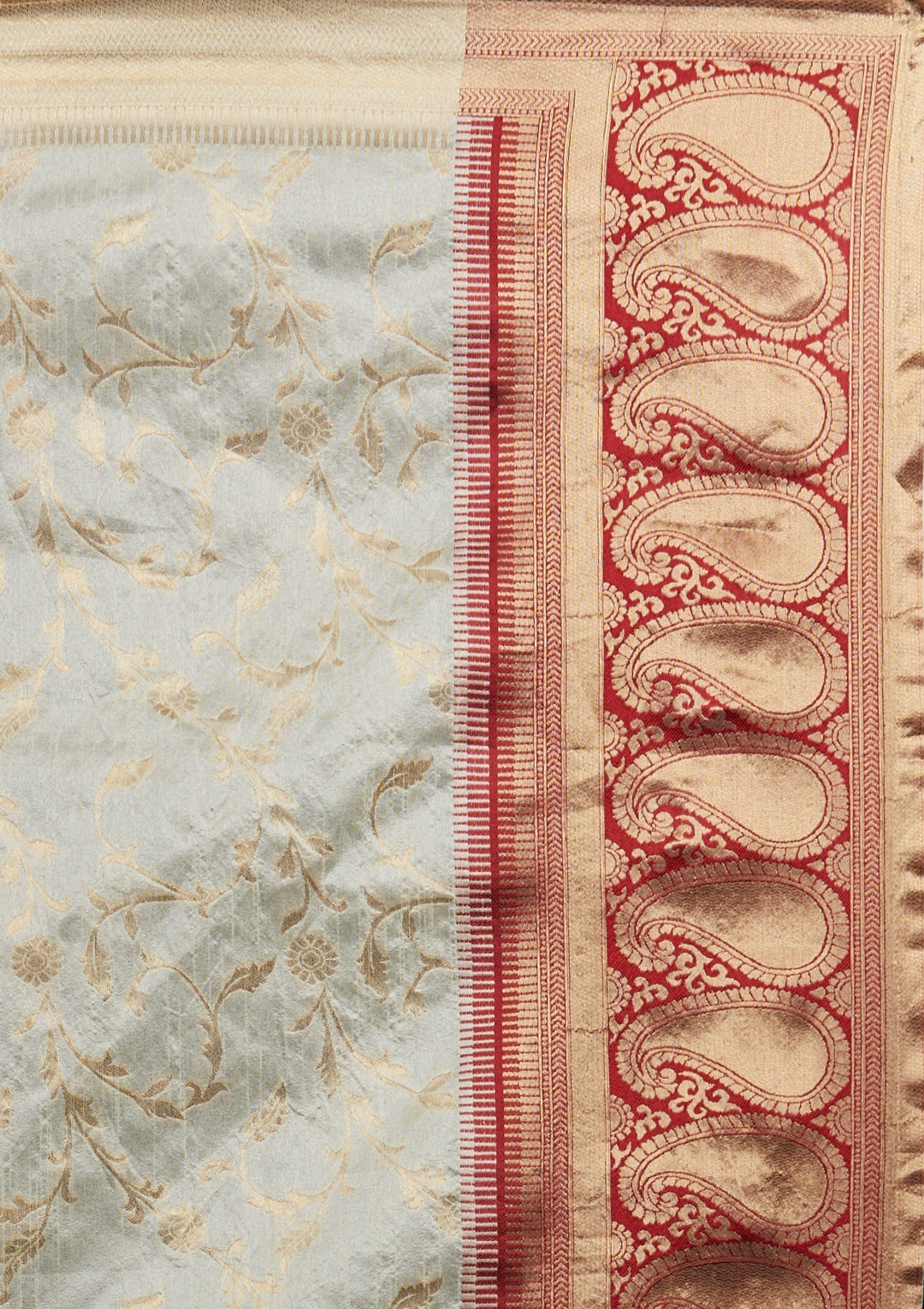 Cream Stonework Brocade Designer Lehenga-Koskii