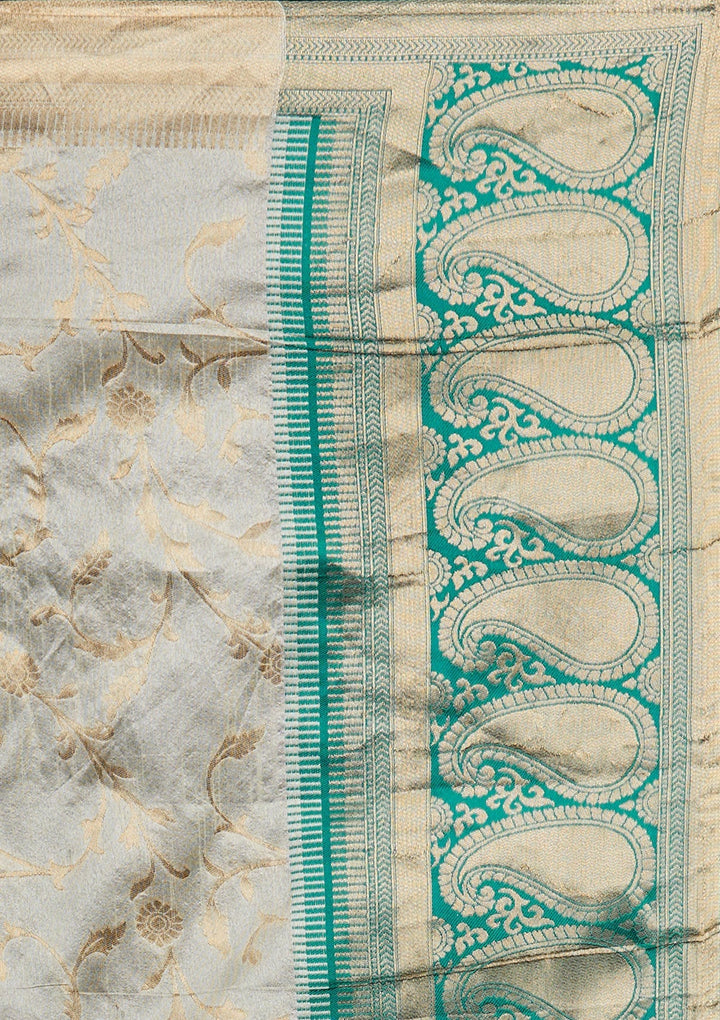Cream Stonework Brocade Designer Lehenga-Koskii