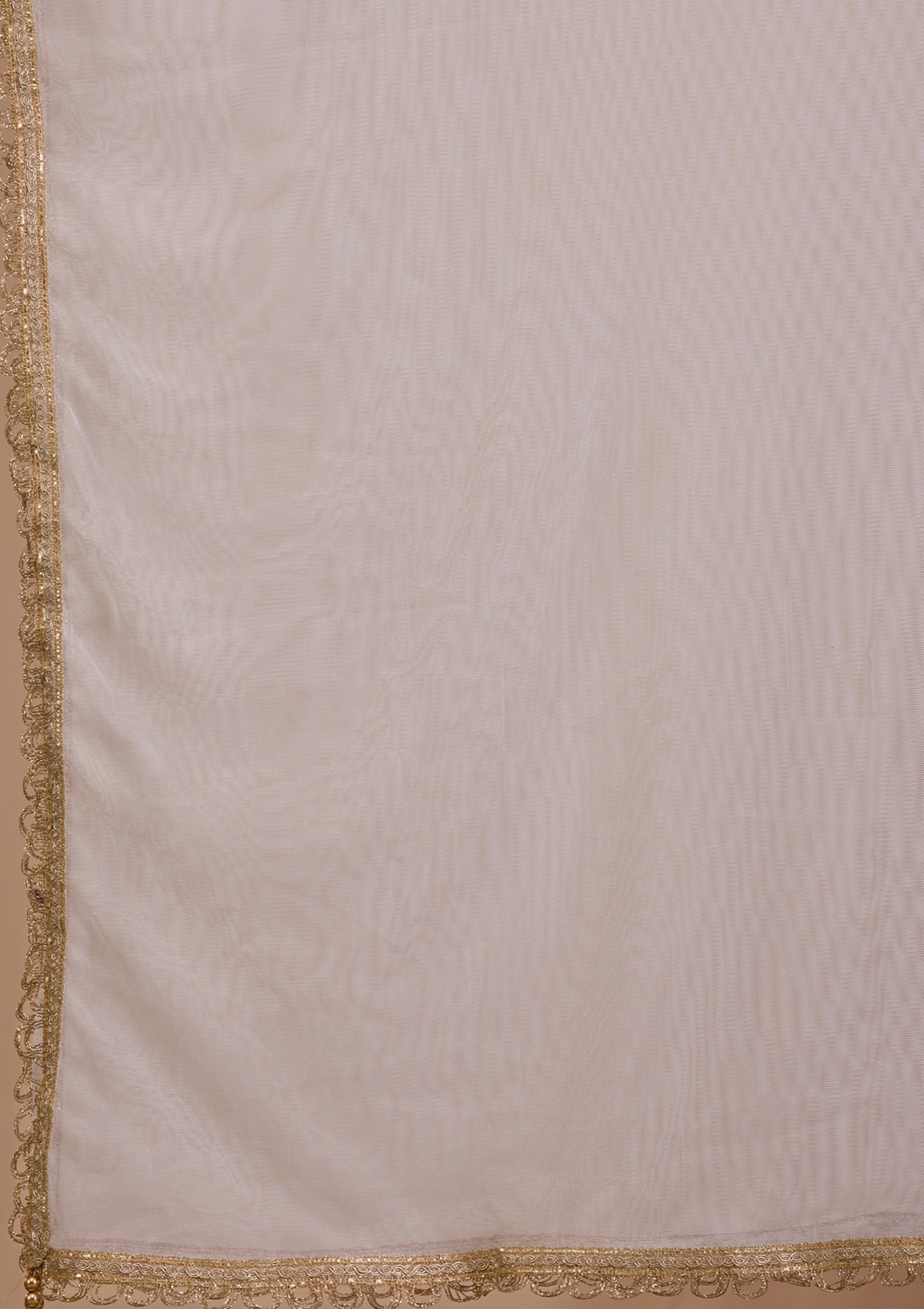 Cream Stonework Semi Crepe Readymade Lehenga-Koskii