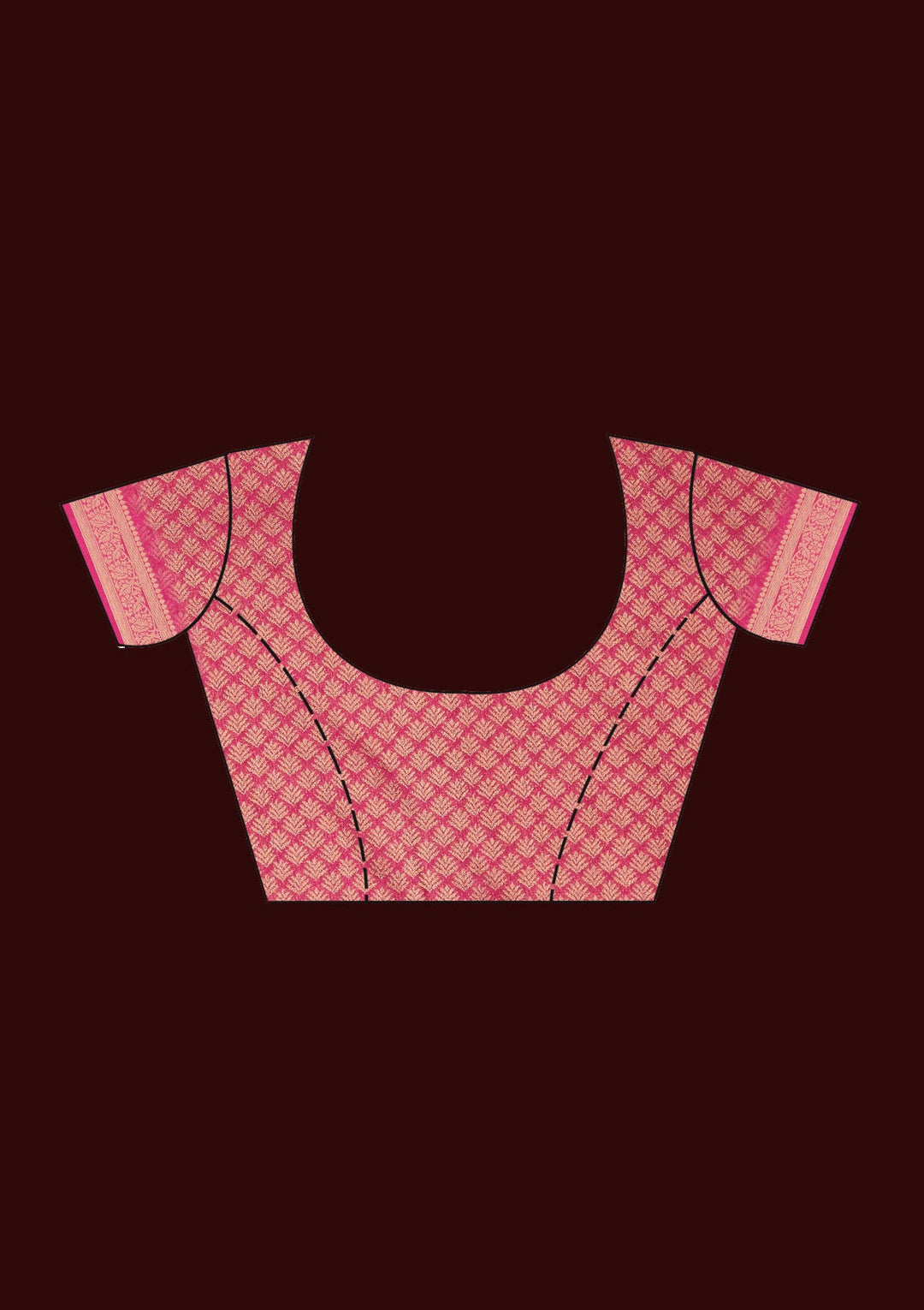 Cream Zariwork Brocade Saree - Koskii