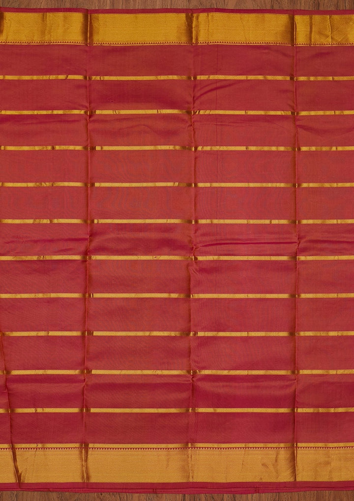 Cream Zariwork Pure Silk Designer Saree - koskii
