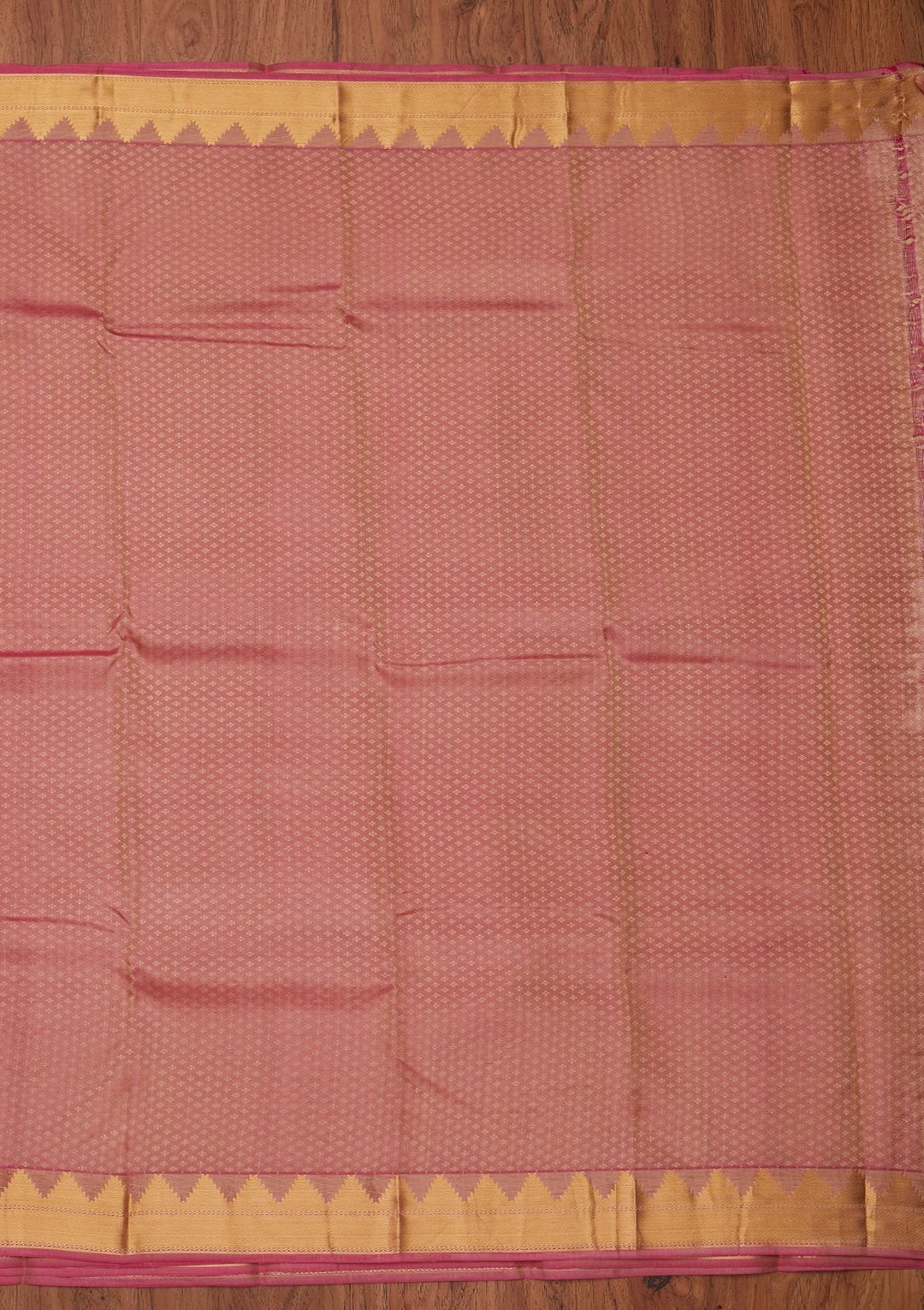 Cream Zariwork Pure Silk Designer Unstitched Saree - Koskii