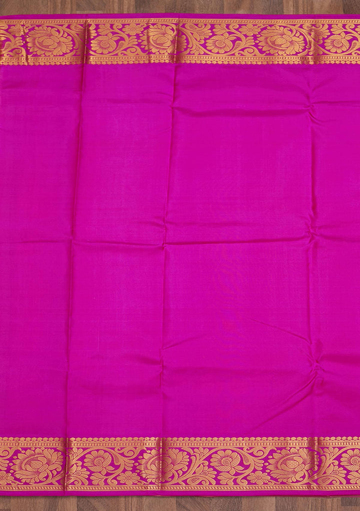 Cream Zariwork Pure Silk Saree-Koskii