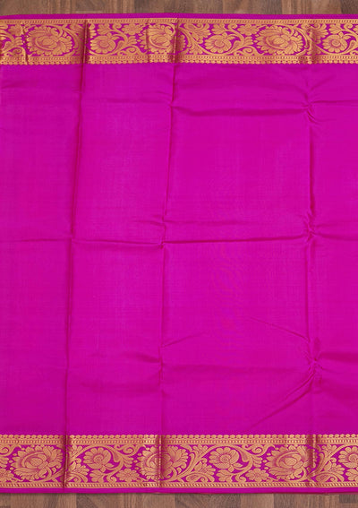 Cream Zariwork Pure Silk Saree-Koskii