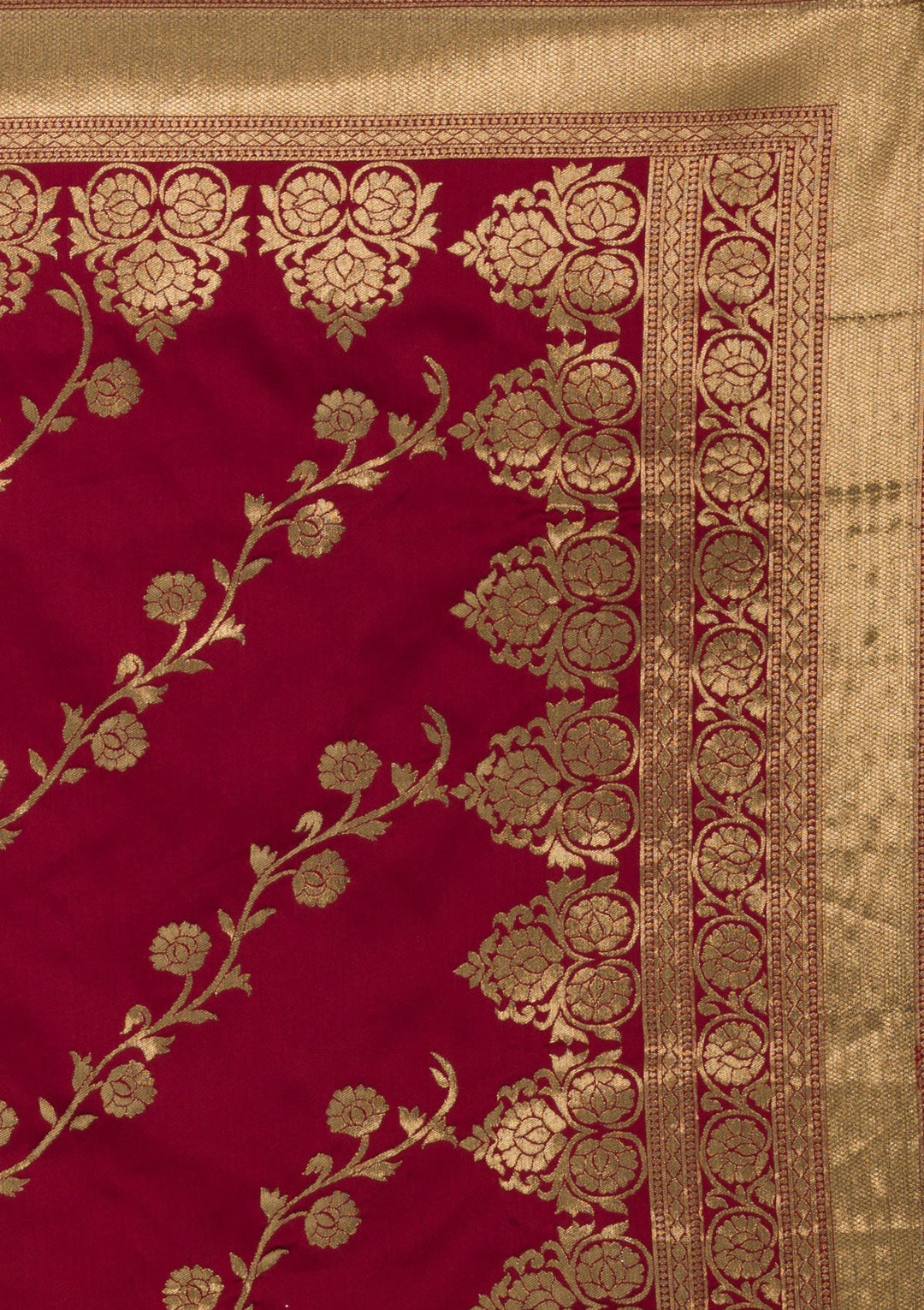 Cream Zariwork Raw Silk Designer Lehenga-Koskii