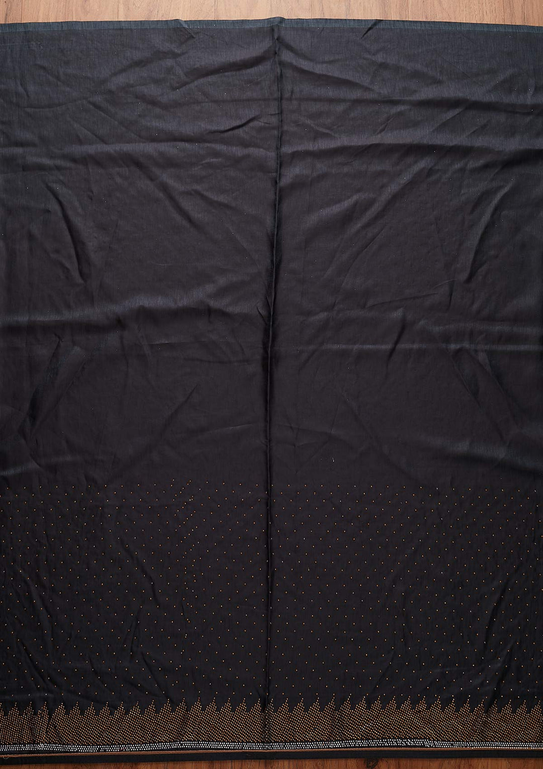 Dark Grey Swarovski Art Silk Designer Saree - koskii